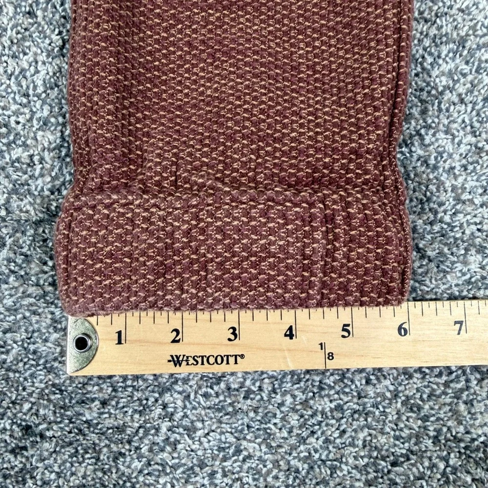 Taylor Stitch Apres Pant Men Medium Burgundy Rust Waffle Weave Drawstring Jogger
